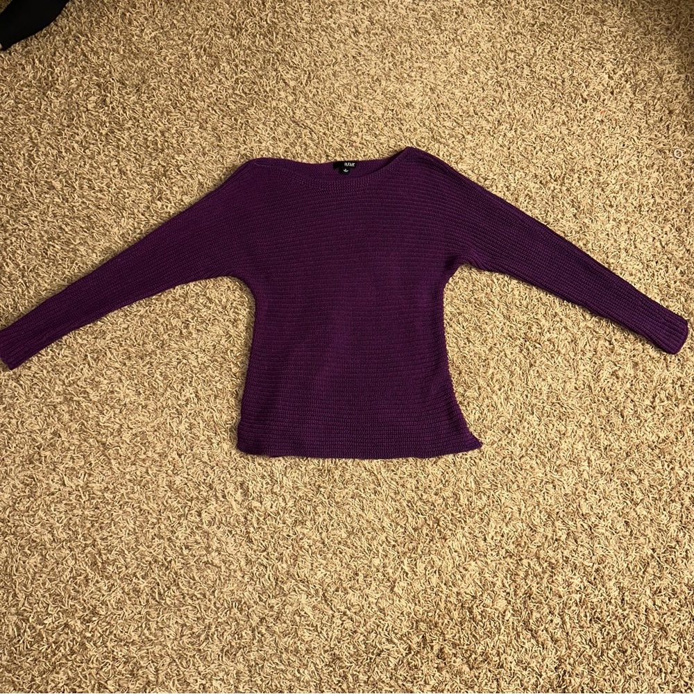 Purple Knitted Longsleeves Top /Sweater